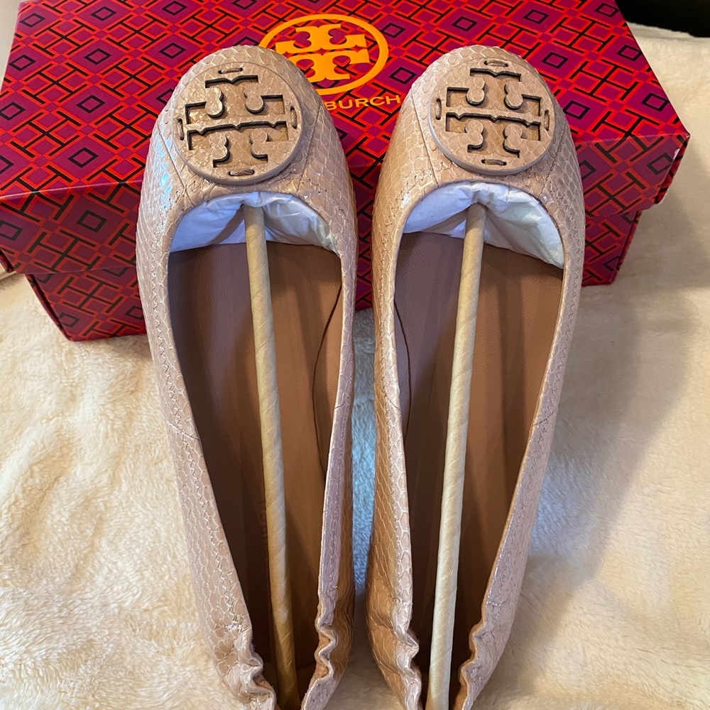 ✨Authentic ✨TORY BURCH MINNIE TRAVEL BALLET - Picture 4 of 10